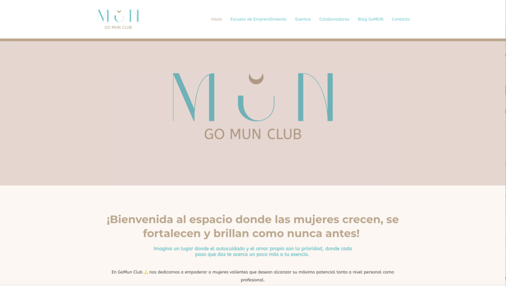 Diseño de imagen corporativa y desarrollo web de gomun club